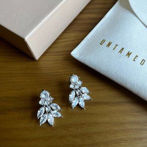 UNTAMED PETALS Carla Silver Stud Earrings